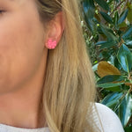 Load image into Gallery viewer, Bow Studs in Vintage Pink
