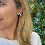 Load image into Gallery viewer, Soccer Ball Stud Earrings
