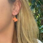 Load image into Gallery viewer, Texas Dangle Earrings in Burnt Orange
