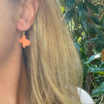 Load image into Gallery viewer, Texas Dangle Earrings in Burnt Orange
