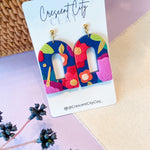Load image into Gallery viewer, Elizabeth Earrings in Abstract
