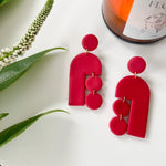 Load image into Gallery viewer, Toulouse Earrings in Red
