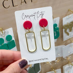 Load image into Gallery viewer, Julia Earrings in Red
