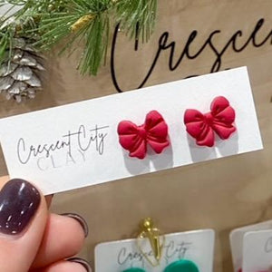 Bow Studs in Red
