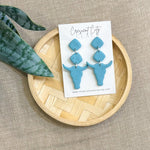Load image into Gallery viewer, Lainey Earrings in Speckled Turquoise
