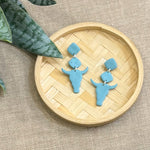 Load image into Gallery viewer, Lainey Earrings in Speckled Turquoise

