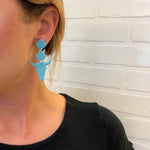 Load image into Gallery viewer, Lainey Earrings in Speckled Turquoise
