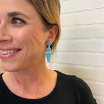 Load image into Gallery viewer, Lainey Earrings in Speckled Turquoise
