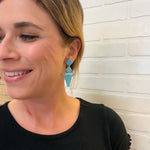 Load image into Gallery viewer, Lainey Earrings in Speckled Turquoise
