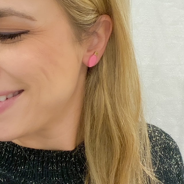 Christmas Light Studs in Pink