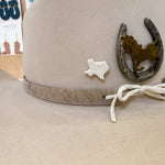 Load image into Gallery viewer, *HAT PIN/BROOCH* -- Texas Style in Speckled Birch
