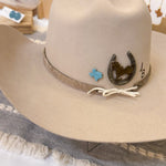 Load image into Gallery viewer, *HAT PIN/BROOCH* -- Texas Style in Speckled Turquoise
