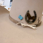 Load image into Gallery viewer, *HAT PIN/BROOCH* -- Texas Style in Speckled Turquoise
