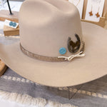 Load image into Gallery viewer, *HAT PIN/BROOCH* -- Christian Style in Speckled Turquoise
