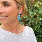 Load image into Gallery viewer, Lainey Dangle Earrings in Faux Turquoise
