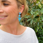 Load image into Gallery viewer, Lainey Dangle Earrings in Faux Turquoise
