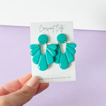 Load image into Gallery viewer, Lynn Earrings in Bright Turquoise
