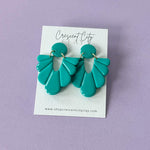 Load image into Gallery viewer, Lynn Earrings in Bright Turquoise
