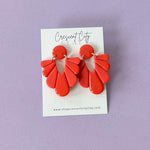 Load image into Gallery viewer, Lynn Earrings in Bright Orange
