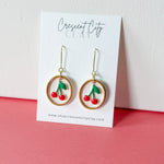 Load image into Gallery viewer, Cherry Charm Earrings
