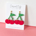 Load image into Gallery viewer, Cherry Dangle Earrings
