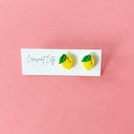 Load image into Gallery viewer, Lemon Stud Earrings

