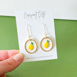 Load image into Gallery viewer, Lemon Drop Charm Earrings
