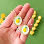Load image into Gallery viewer, Lemon Drop Charm Earrings
