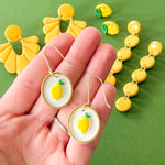Load image into Gallery viewer, Lemon Drop Charm Earrings
