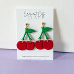 Load image into Gallery viewer, Cherry Dangle Earrings
