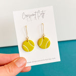 Load image into Gallery viewer, Tennis Ball Dangle Earrings
