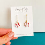 Load image into Gallery viewer, Baseball Dangle Earrings
