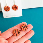 Load image into Gallery viewer, Basketball Stud Earrings
