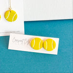 Load image into Gallery viewer, Tennis Ball Stud Earrings
