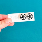 Load image into Gallery viewer, Soccer Ball Stud Earrings
