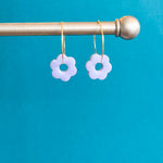 Load image into Gallery viewer, Flower Hoop Earrings

