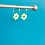 Load image into Gallery viewer, Flower Hoop Earrings
