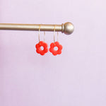 Load image into Gallery viewer, Flower Hoop Earrings
