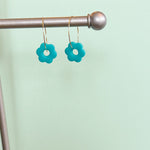 Load image into Gallery viewer, Flower Hoop Earrings
