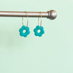 Load image into Gallery viewer, Flower Hoop Earrings
