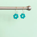 Load image into Gallery viewer, Flower Hoop Earrings
