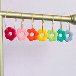 Load image into Gallery viewer, Flower Hoop Earrings

