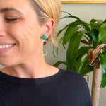 Load image into Gallery viewer, Julia Clover Earrings in Kelly Green
