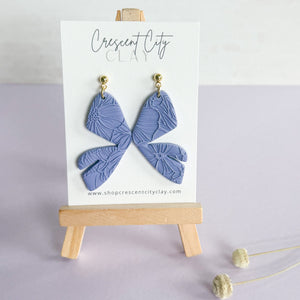 Butterfly Wing Earrings in Lilac