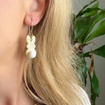 Load image into Gallery viewer, Bunny Cottontail Earrings in Pale Yellow

