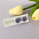 Load image into Gallery viewer, Double Knot Studs in Lilac
