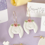Load image into Gallery viewer, Floppy Ears Bunny Hoops
