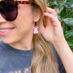 Load image into Gallery viewer, Bandana Pig Hoop Earrings
