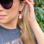 Load image into Gallery viewer, Bandana Pig Hoop Earrings
