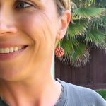 Load image into Gallery viewer, Basketball Dangle Earrings
